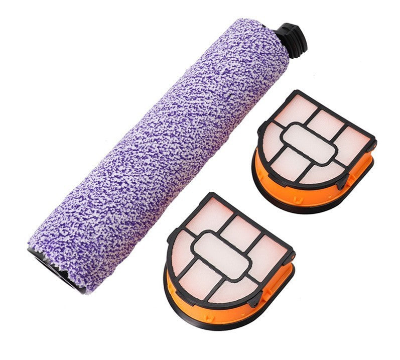 Compatible Brush Roller and Filter Replacement for Shark HydroVac Cordless Wet Dry Vacuum Cleaner – Fits Models AW201, AW302, WD201, WD100, WD200, WD101, WD200C, WD201C, WD101C.
