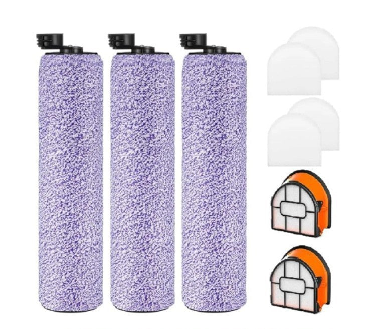 Compatible Brush Roller and Filter Replacement for Shark HydroVac Cordless Wet Dry Vacuum Cleaner – Fits Models AW201, AW302, WD201, WD100, WD200, WD101, WD200C, WD201C, WD101C.
