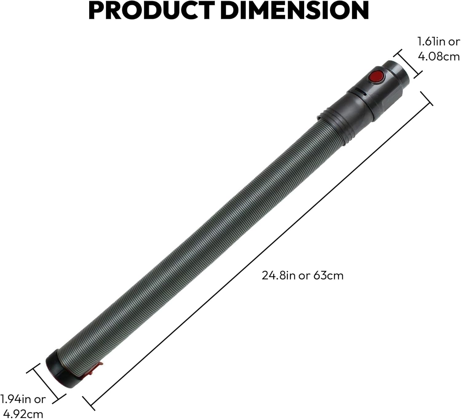 Upgraded Replacement Dyson Vacuum Hose Assembly | Designed to Fit Dyson DC40 DC41 DC65 UP13 UP14 UP20 Models Upright Vacuum Cleaner