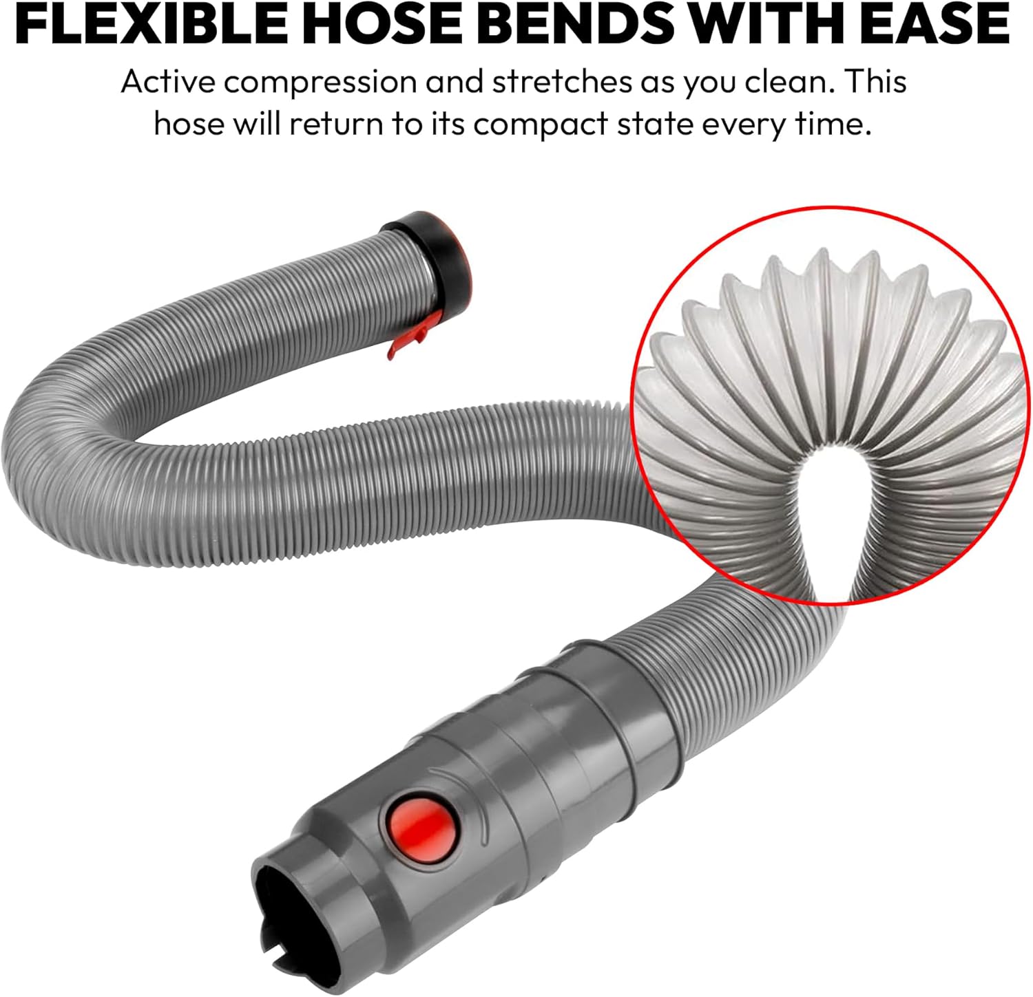 Upgraded Replacement Dyson Vacuum Hose Assembly | Designed to Fit Dyson DC40 DC41 DC65 UP13 UP14 UP20 Models Upright Vacuum Cleaner