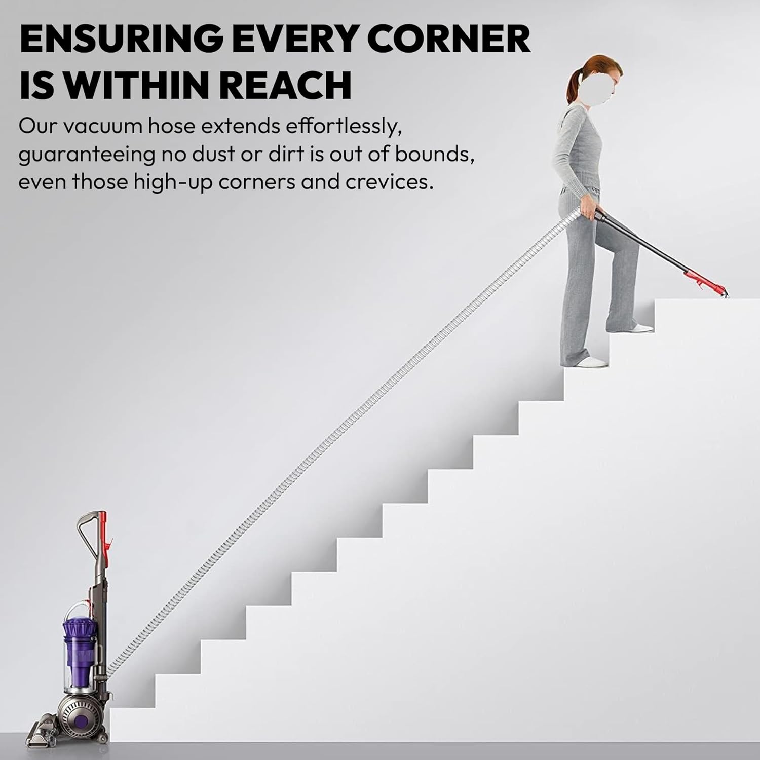 Upgraded Replacement Dyson Vacuum Hose Assembly | Designed to Fit Dyson DC40 DC41 DC65 UP13 UP14 UP20 Models Upright Vacuum Cleaner