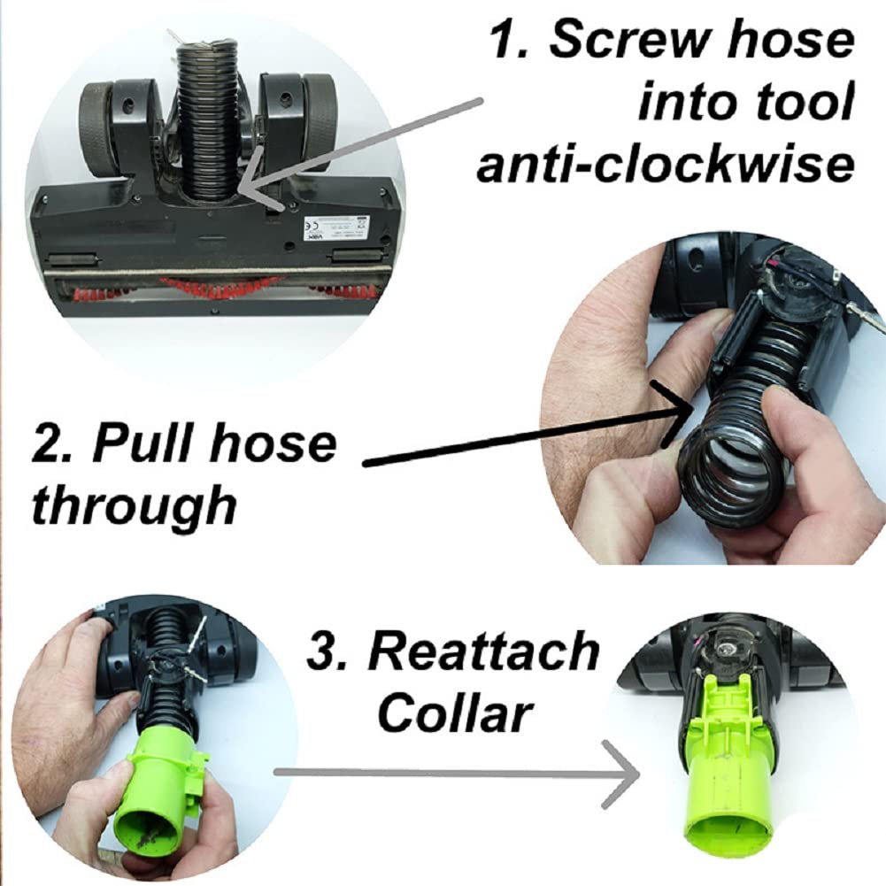 Vacuum Hose Replacement Replacement Hose Lower Floor Nozzle Hose-Replacement for Shark Rocket HV300, HV301, HV302, HV320, HV321 Replacement Lower Duct Hose for Shark Rotator Vacuum Cleaner-